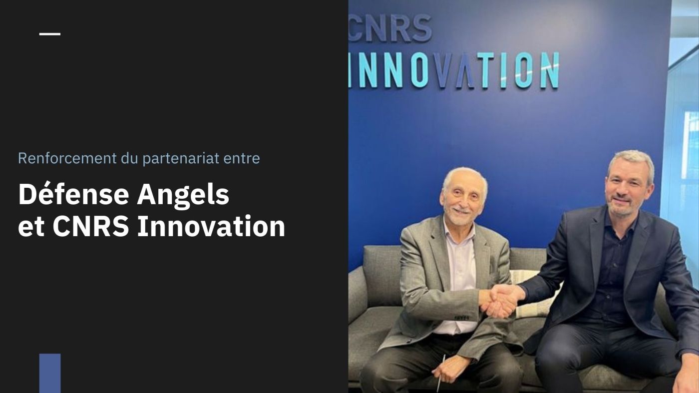 Le partenariat de Défense Angels et CNRS Innovation évolue